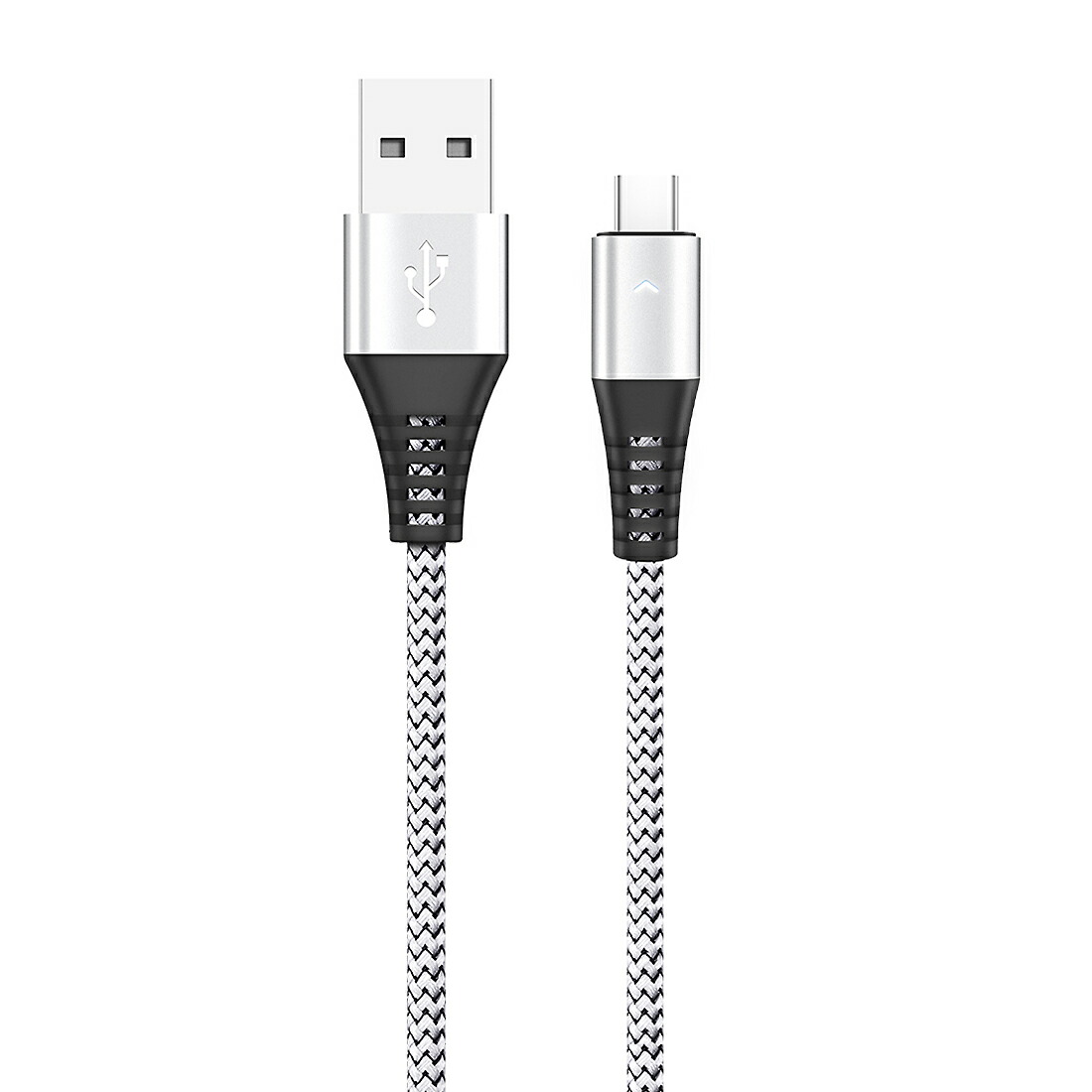 USB Type-Cケーブル 1本 データ転送 Type-C ケーブル 長さ 1.2m 高耐久 編み線2.1A充電ケーブル 2.1A出力対応 スマホ 急速充電 断線防止 高品質 スマートフォン |  | 02
