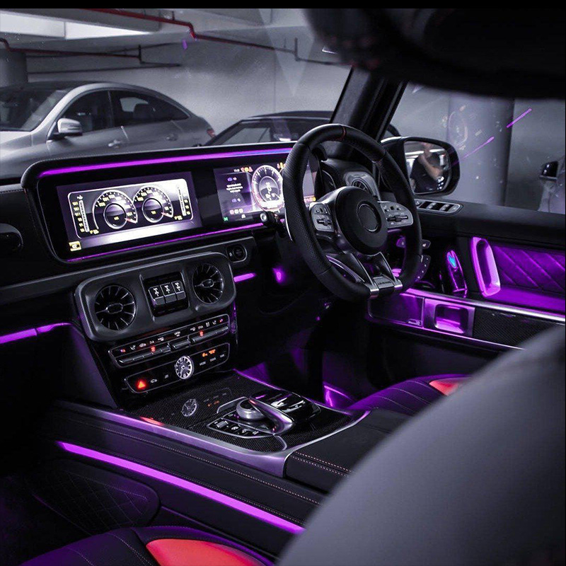 【5%OFF】LEDライト 車内装飾 3in1 RGB ネオン 雰囲気ライト 車用 USB給電 5m 光ファイバー 3分岐タイプ 光量調節 7色 イルミネーション 色変更 リモコン操作 |  | 15