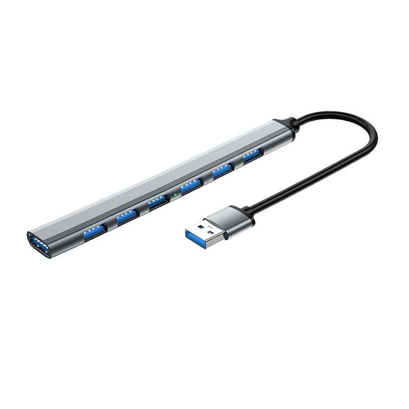 ミニハブ USBハブ 7in1 7ポート USBポートを増設 USB-Aコネクタ usb-c type-c 選べる 2タイプ 耐摩耗 合金製 放熱性 電源不要 互換性 hub タイプC｜inskk｜02