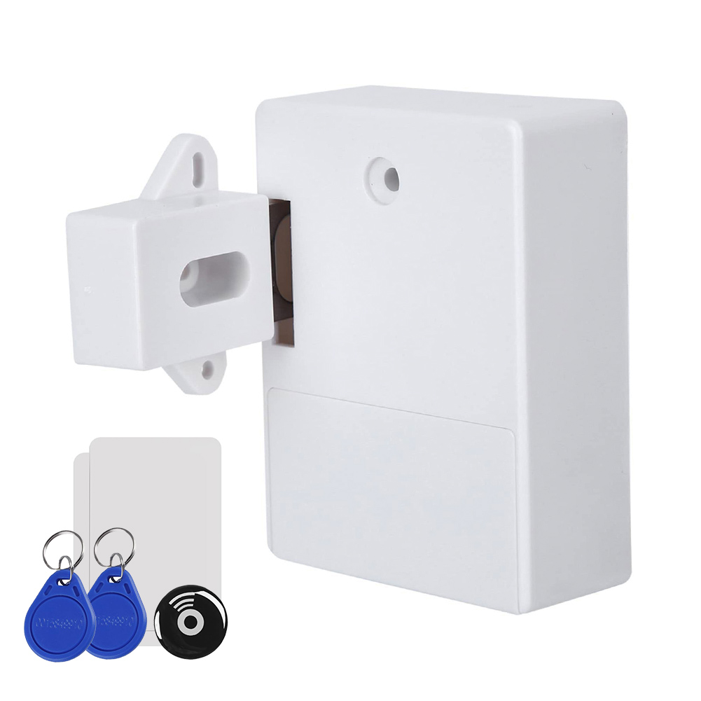 デジタルロック ロック 引き出し用 後付け 隠しタイプ 隠しロック 外側に穴を開けず 電子ロック 電池式 防犯用品 取付簡単 キャビネット RFIDロック 解錠カード |  | 02