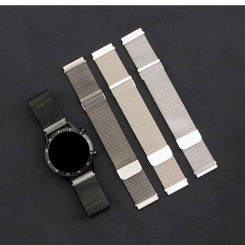 ウォッチバンド 交換用ベルト スマートウォッチバンド 磁石 マグネット式 Watchバンド 20mm 22mm 18mm 長さ調節 無段階に調節 防水 ステンレス製 磁気バンド |  | 19
