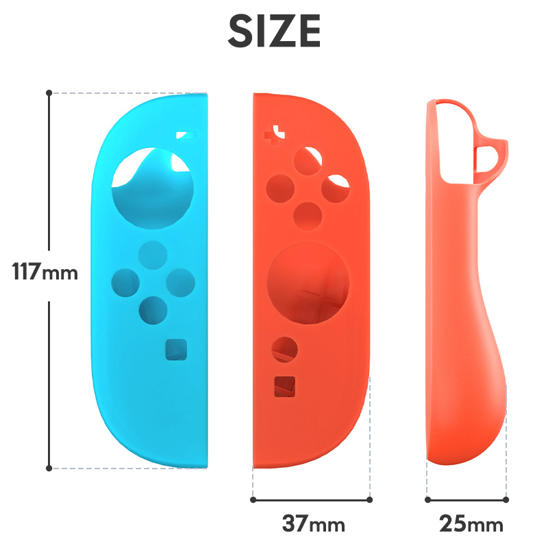 Joy-Con2専用カバー シリコン製保護カバー 柔らかい 取り外し簡単 装着簡単 操作しやすい 握りやすい 5color 指紋防止 衝撃吸収 キズ防止 軽量 カラフル |  | 17