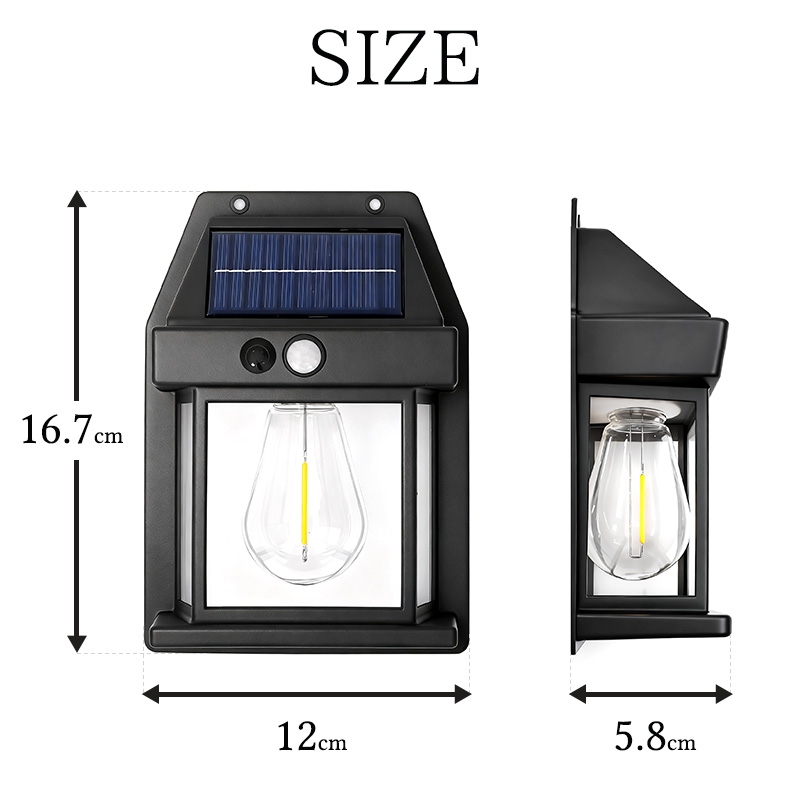 ソーラーライト 屋外 led 防水 太陽光充電 人感センサーライト 庭 駐