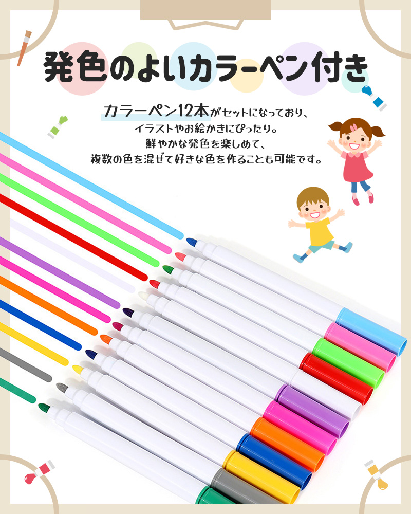 お絵描きボード 何度でも消せる 絵を描く 子供 大人 イラスト スケッチブック おもちゃ 子供用お絵かき 女の子 男の子 3歳 4歳 5歳 6歳 繰り返し描ける |  | 11