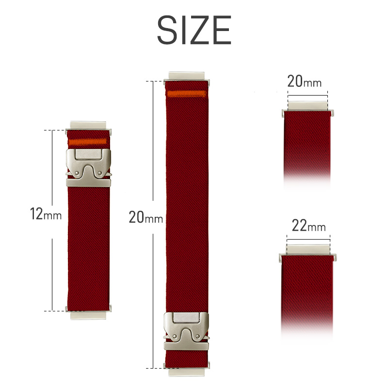 ナイロンバンド ウォッチバンド 交換用ベルト スマートウォッチバンド Watchバンド 20mm 22mm 長さ調節 ビジネスシーン 通気性 伸縮性 柔軟性 サイズ調整可能 |  | 24