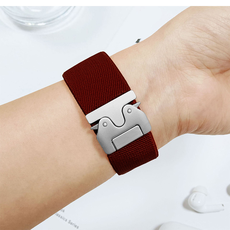 ナイロンバンド ウォッチバンド 交換用ベルト スマートウォッチバンド Watchバンド 20mm 22mm 長さ調節 ビジネスシーン 通気性 伸縮性 柔軟性 サイズ調整可能 |  | 22