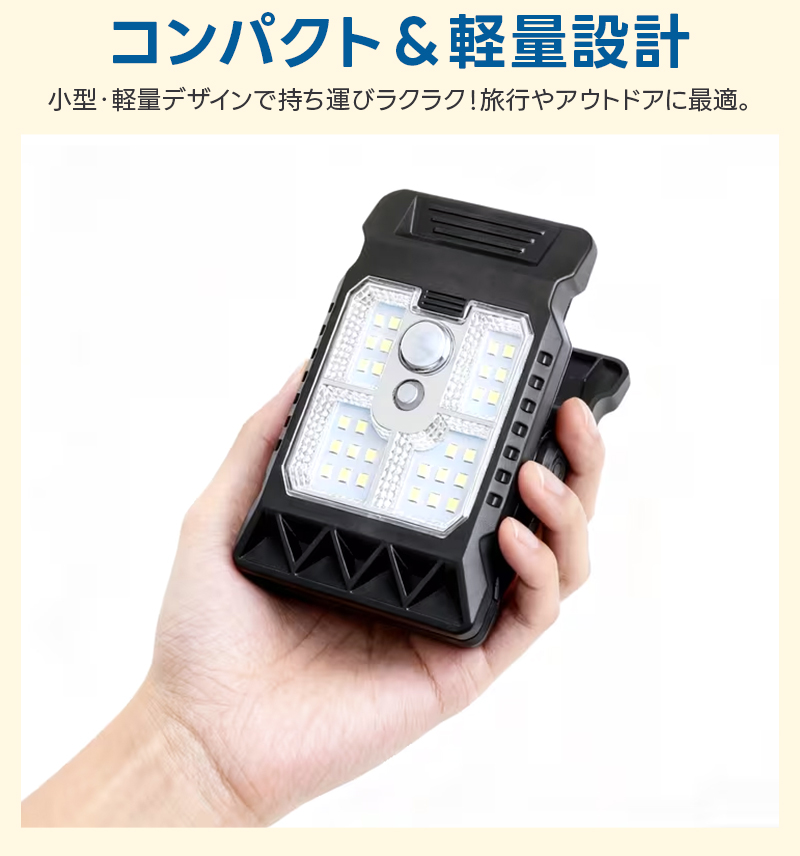 ソーラーライト クリップ式 屋外 led 挟むだけ クリップ式ライト 防水 太陽光充電 人感センサーライト 庭 駐車場 夜間 自動点灯 自動消灯 センサー付き 夜道 |  | 14
