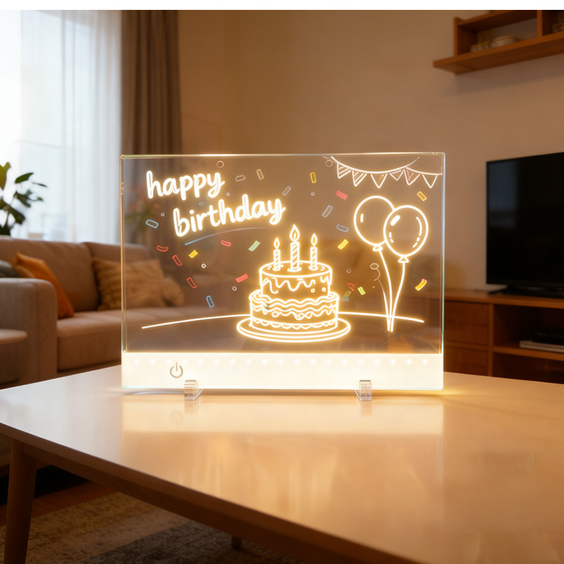 LEDアクリルメッセージボード 充電式 横置きタイプ DIYお絵描きボード 手書きLED看板 LEDメッセージボード 店頭看板 LEDクリアボード アクリル看板 |  | 16