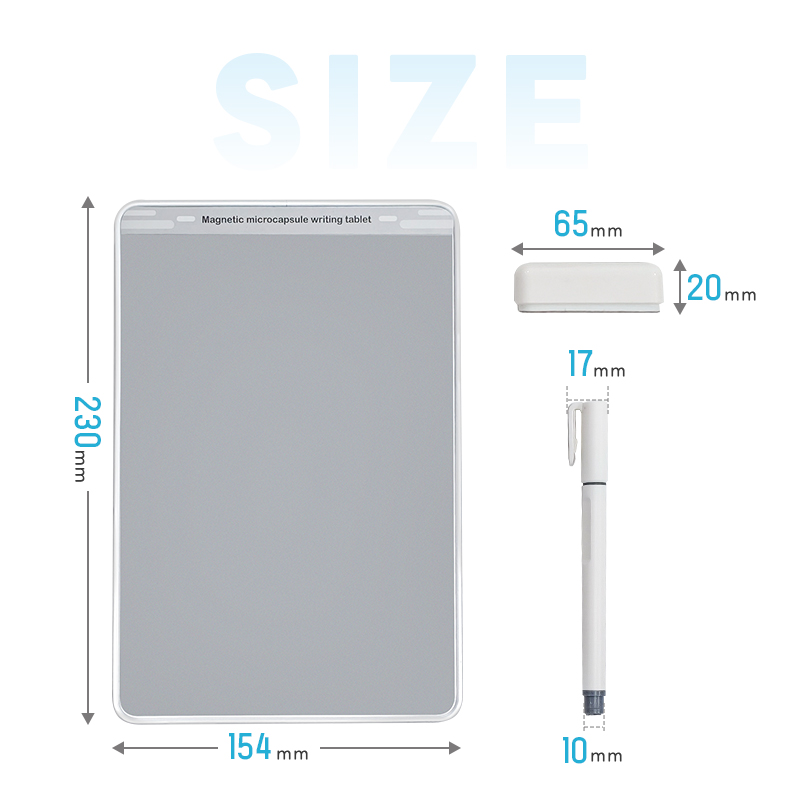 磁性メモパッド メモ帳 メモパッド 繰り返し使える DIYお絵描きボード ノートボード メッセージボード エコ文具 自然な筆記感 ペーパーレス ビジネス |  | 16