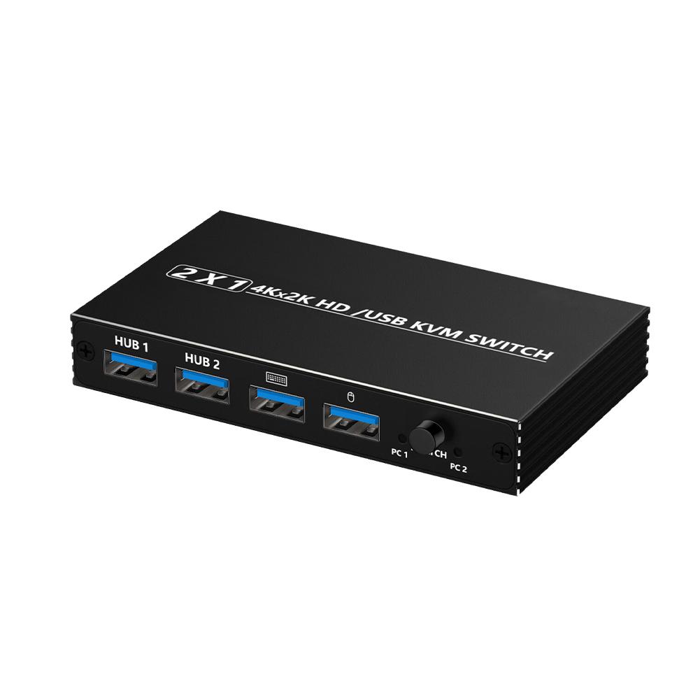 【10%OFF】KVMスイッチ パソコン切替器 ボックス型 KVM切り替え機 機能性 耐久性 HDMI切替 Type-C接続 2入力1出力 4K@60Hz Windows 11 macOS Linux 接続簡単 |  | 01