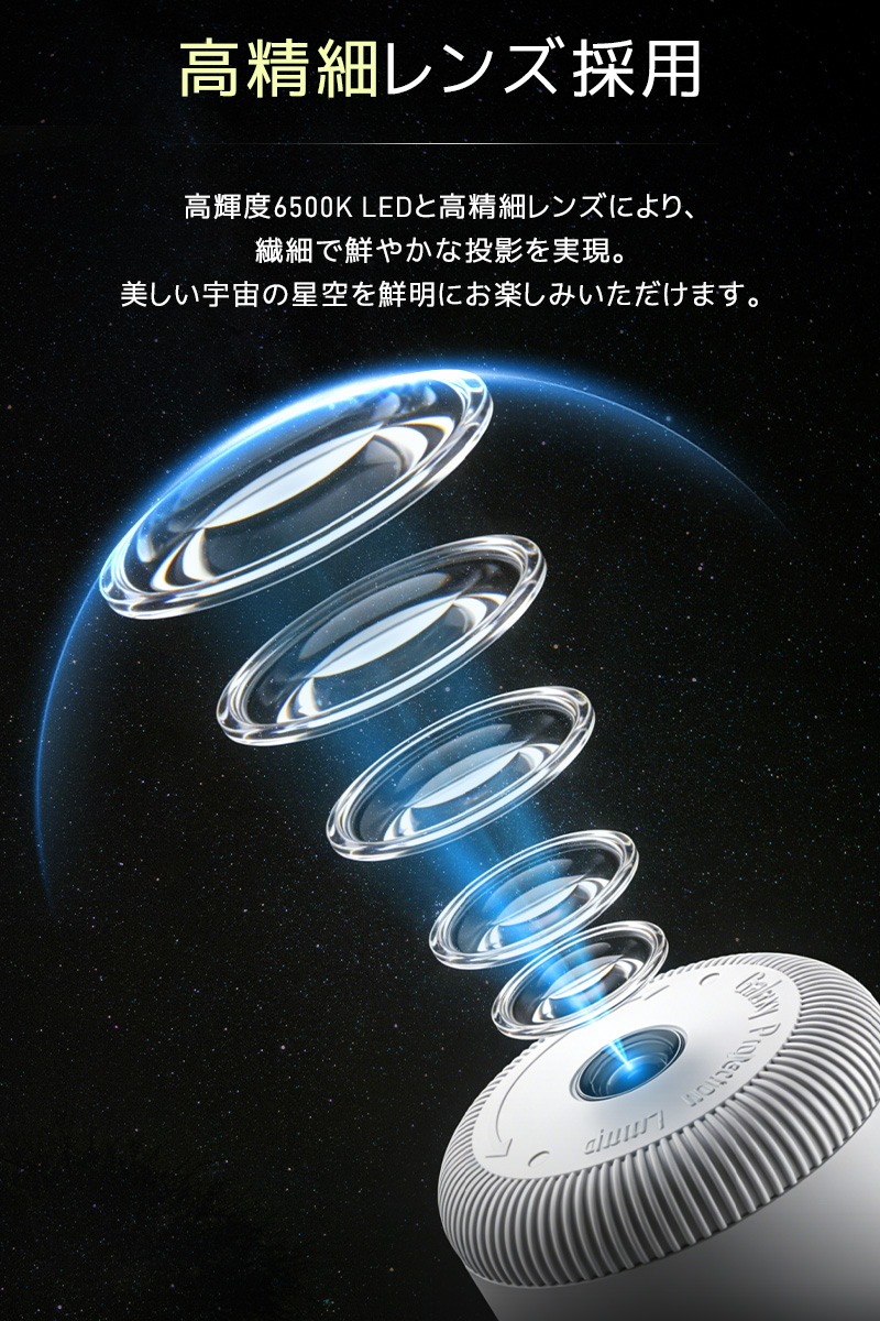【15%OFF】星空プロジェクターライト スタープロジェクターライト 星空ライト 投影ライト 星空投影ランプ プラネタリウム プロジェクターライト ナイトライト |  | 05