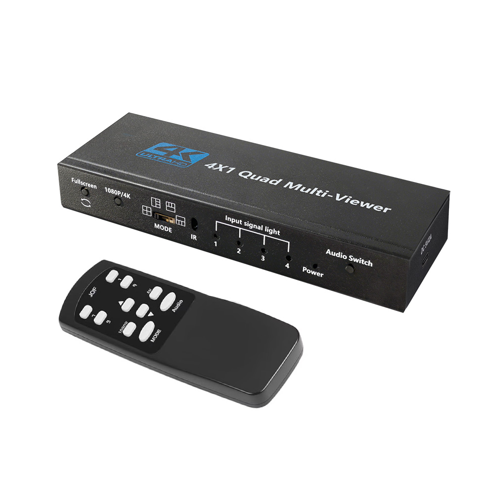 HDMI画面分割切替器 HDMIマルチビューワー フルHD 4K対応 HDMI切替器 4