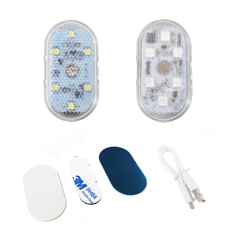 ミニLEDライト 2点セット 高感度 薄型 小型 超軽量 シンプル 操作簡単 マグネット付き 雰囲気ライト 車用 高輝度 壁掛け照明 食器棚 クローゼット 7色点灯 |  | 16