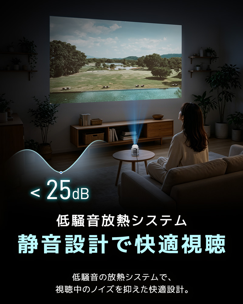 小型プロジェクター 家庭用プロジェクター ホームシアター WiFi6対応 Bluetooth搭載 720P 高精細 高画質 高輝度 360°回転 静音ジンバルスタンド レンズ防塵保護 |  | 18