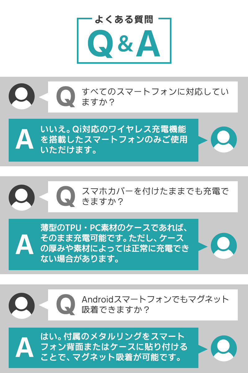 ワイヤレス充電器 置くだけ充電