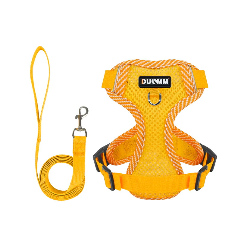 ペット用ハーネスとリードセット 犬 ハーネス 小型犬 猫 中型犬 おしゃれ 犬用 胴輪 負担が少ない 犬具 ダブルロック メッシュ 抜けにくい犬具 簡単装着イヌ |  | 01