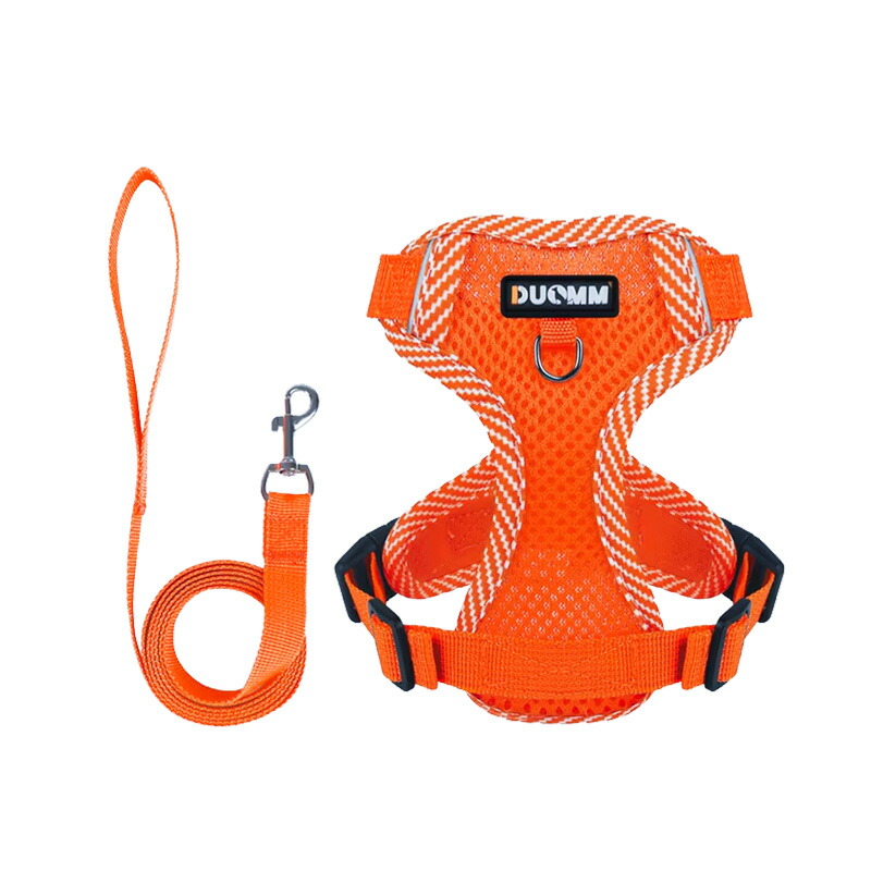 ペット用ハーネスとリードセット 犬 ハーネス 小型犬 猫 中型犬 おしゃれ 犬用 胴輪 負担が少ない 犬具 ダブルロック メッシュ 抜けにくい犬具 簡単装着イヌ |  | 02