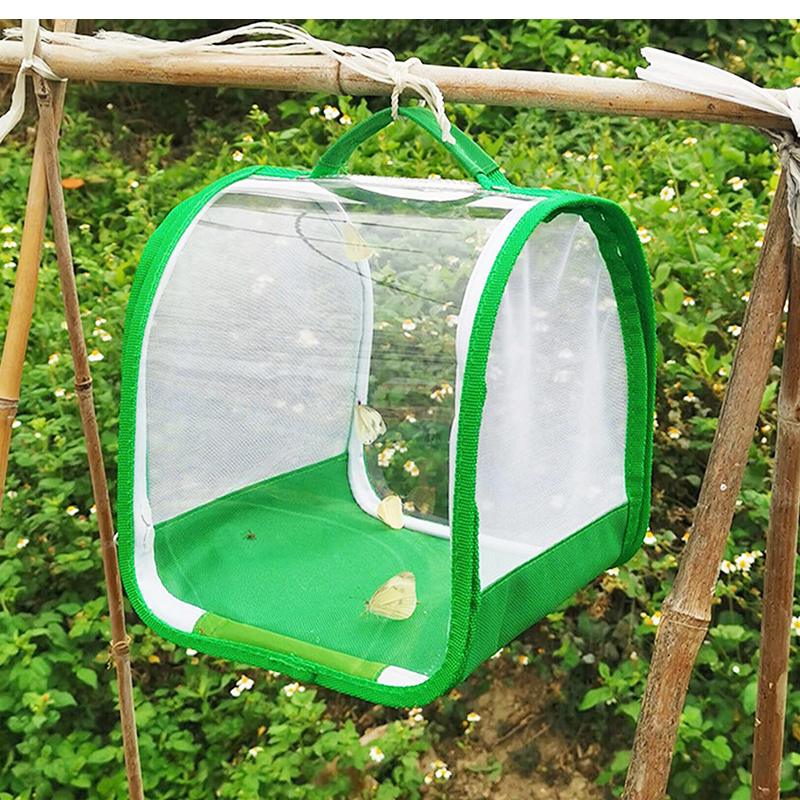 折り畳み虫かご 昆虫ケージ 昆虫飼育箱 虫かご 蝶ケージ 昆虫観察 蝶 爬虫類 折りたたみケージ 飼育ケース 軽量 通気性 ネット メッシュ 透明 繁殖 |  | 10