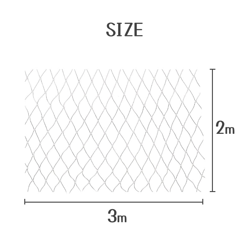 落下防止ネット 猫 3m×2m 脱走防止 転落防止ネット 猫脱走防止フェンス ネット 猫 脱走防止柵 猫 安全ネット ペット防護メッシュ 透明 ベランダ/階段用 |  | 15