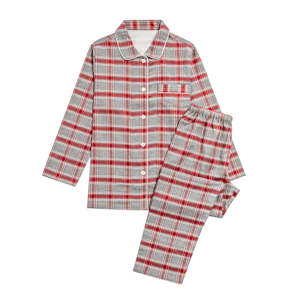 50%OFFパジャマ レディース 綿100% 長袖 ネルシャツ パジャマ 上下