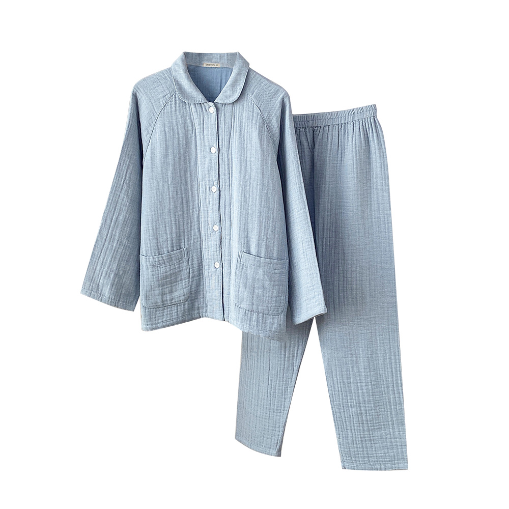 パジャマ 上下セット 4重ガーゼ レディース 厚手 4重 ガーゼ 冬 綿100