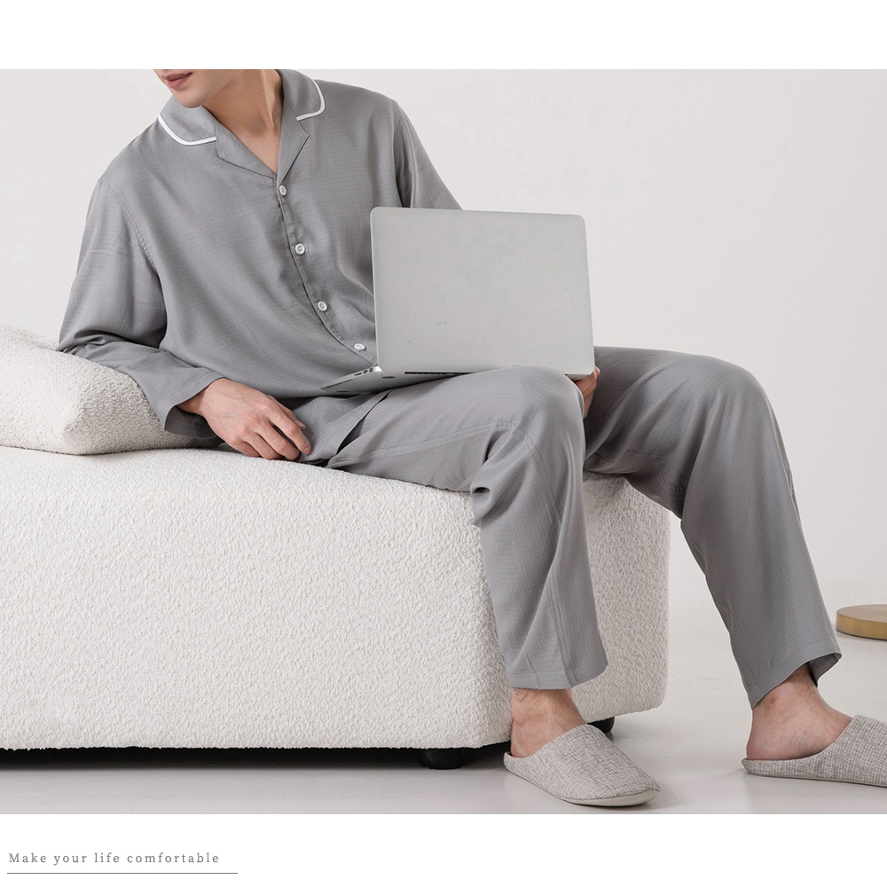 パジャマ 上下セット 竹レーヨン メンズ 男 部屋着セット 抗菌 消臭 竹