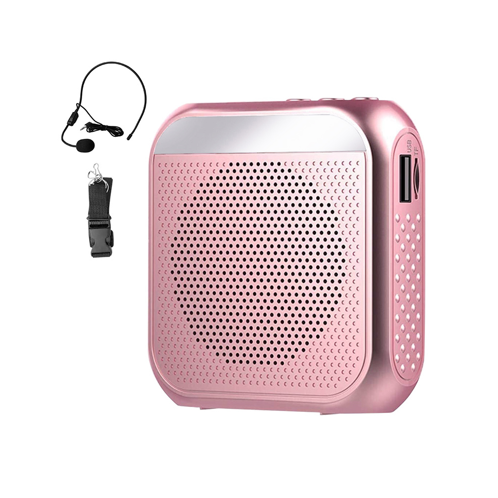 拡声機 拡声器 ポータブル拡声器 ハンズフリー スピーカー マイク ポータブル 小型 コンパクト 案内 誘導用 ツアーガイド USB充電式 microSDカード対応 mp3 |  | 03