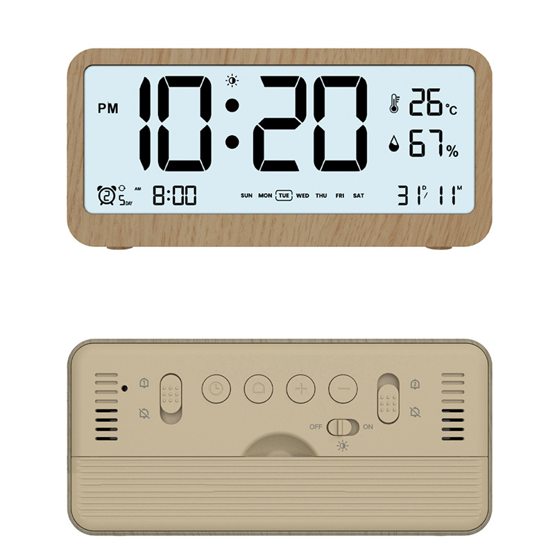 デジタル時計 デジタルカレンダー 時計 置き時計 アラーム 目覚まし