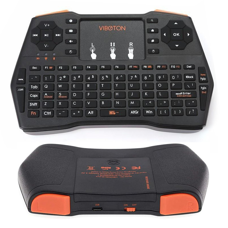 ワイヤレスキーボード ミニキーボード Mini keyboard タッチパッド搭載 2.4GHz 無線 小型キーボード 無線キーボード 英語配列 マウス一体型 超小型 高感度｜inskk｜15