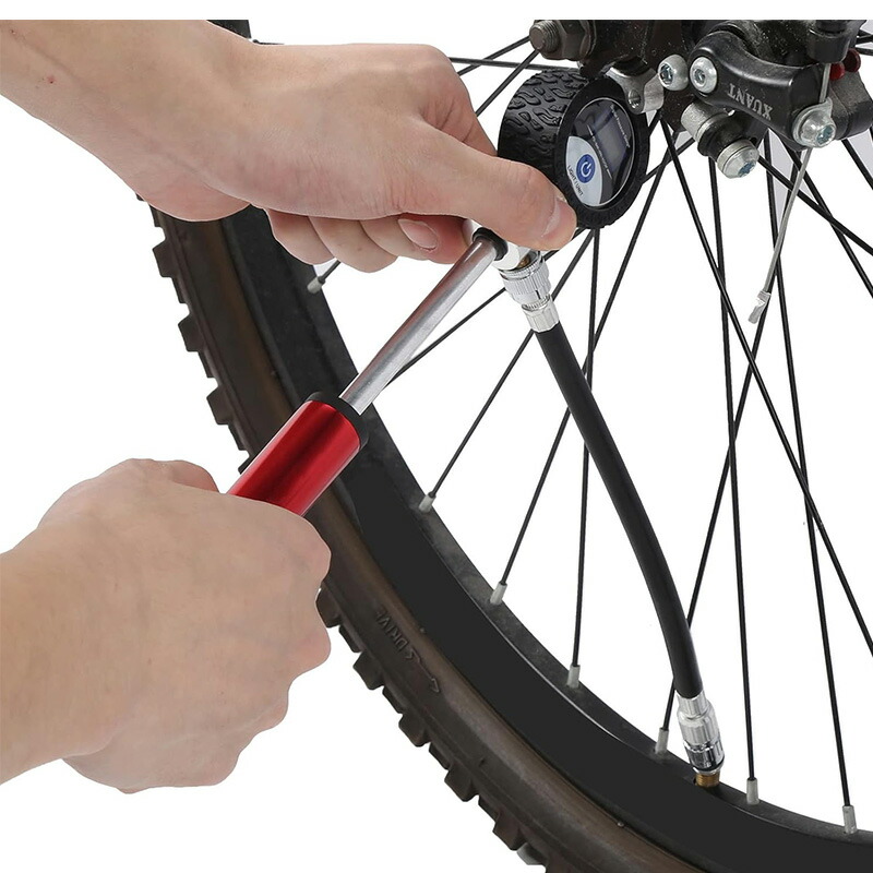 空気入れ スポーツ自転車 ロードバイク 仏式 米式 単位切替 見やすい バックライト付き 携帯ポンプ 自転車用空気入れ ハンドポンプ 操作簡単 |  | 16