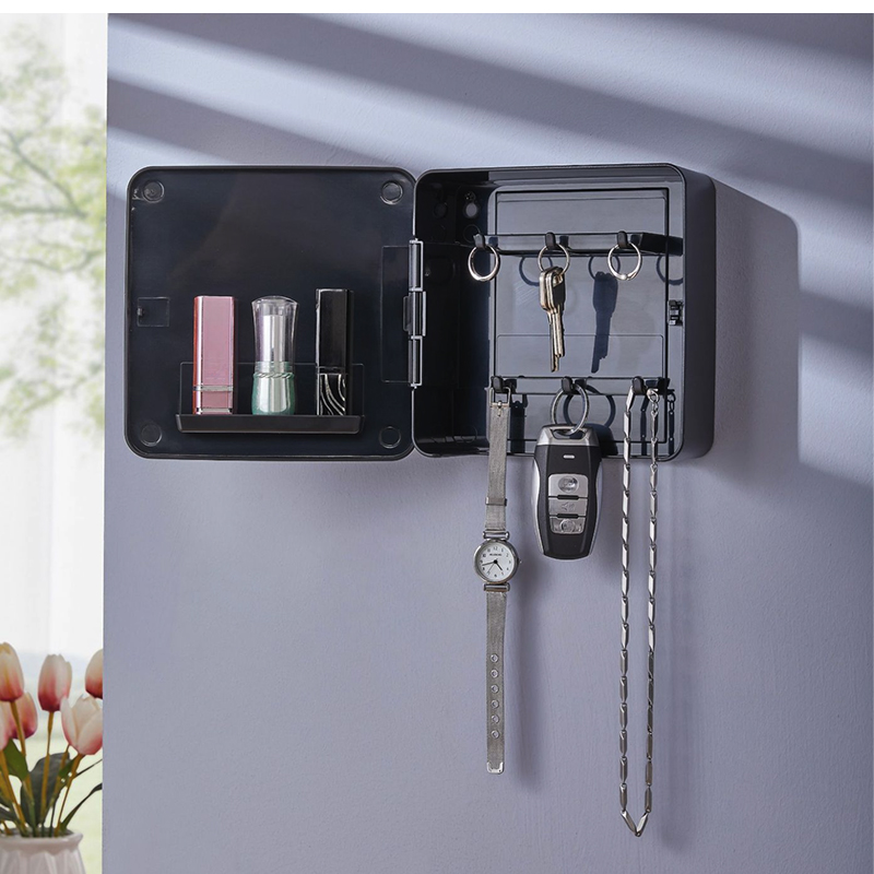 キーフック 壁掛け おしゃれ 収納 ドア 玄関 キーケース キーボックス 収納家具 扉付き キーホルダー 白 黒 北欧 インテリア 雑貨 両面テープ 鍵入れ 印鑑 2段 |  | 11