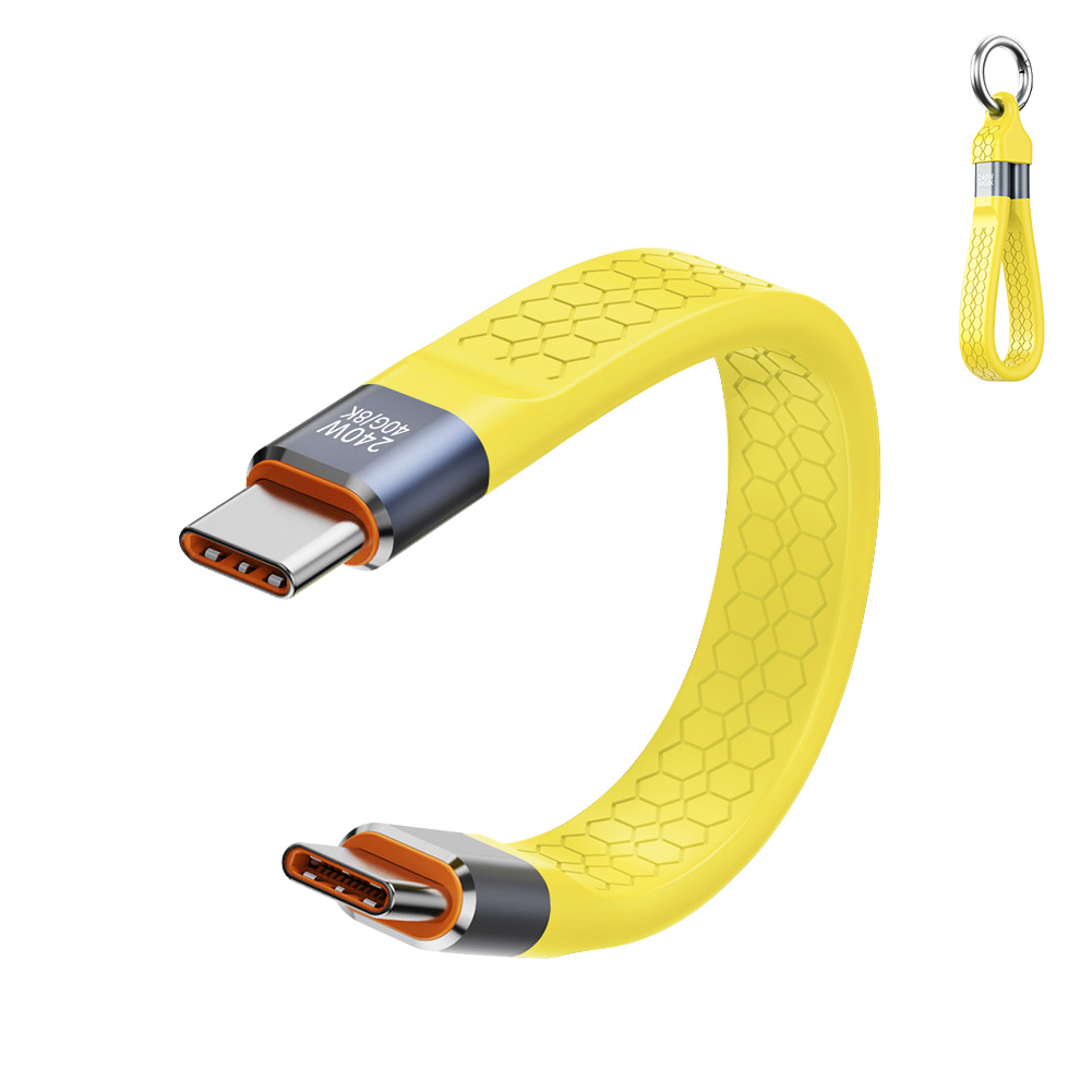 USB4.0 Type-C to Type-Cケーブル usb-cケーブル 短い Type-Cケーブル USB4対応 Thunderbolt 4対応 PD3.1標準 240W急速充電 8K60Hz 40Gbps 高速データ転送 13cm |  | 03