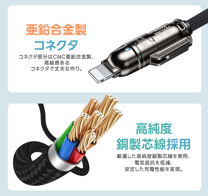 スマホストラップ 4in1急速充電ケーブル 240W TYPE-C充電ケーブル USB C 充電ケーブル 2-in-1 携帯ストラップ スマホ ショルダーストラップ 金属留め具 丈夫 |  | 11