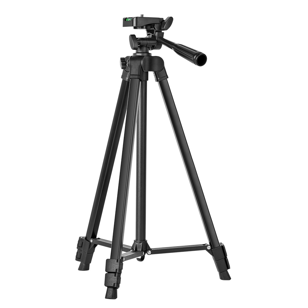 【10%OFF】三脚 カメラ用 スマホ三脚 超軽量三脚 折りたたみ三脚 ビデオカメラ三脚 撮影用 130cm 俯瞰撮影 一眼レフ 収納袋付き 3段階伸縮 UNC1/4インチ 360回転 |  | 01