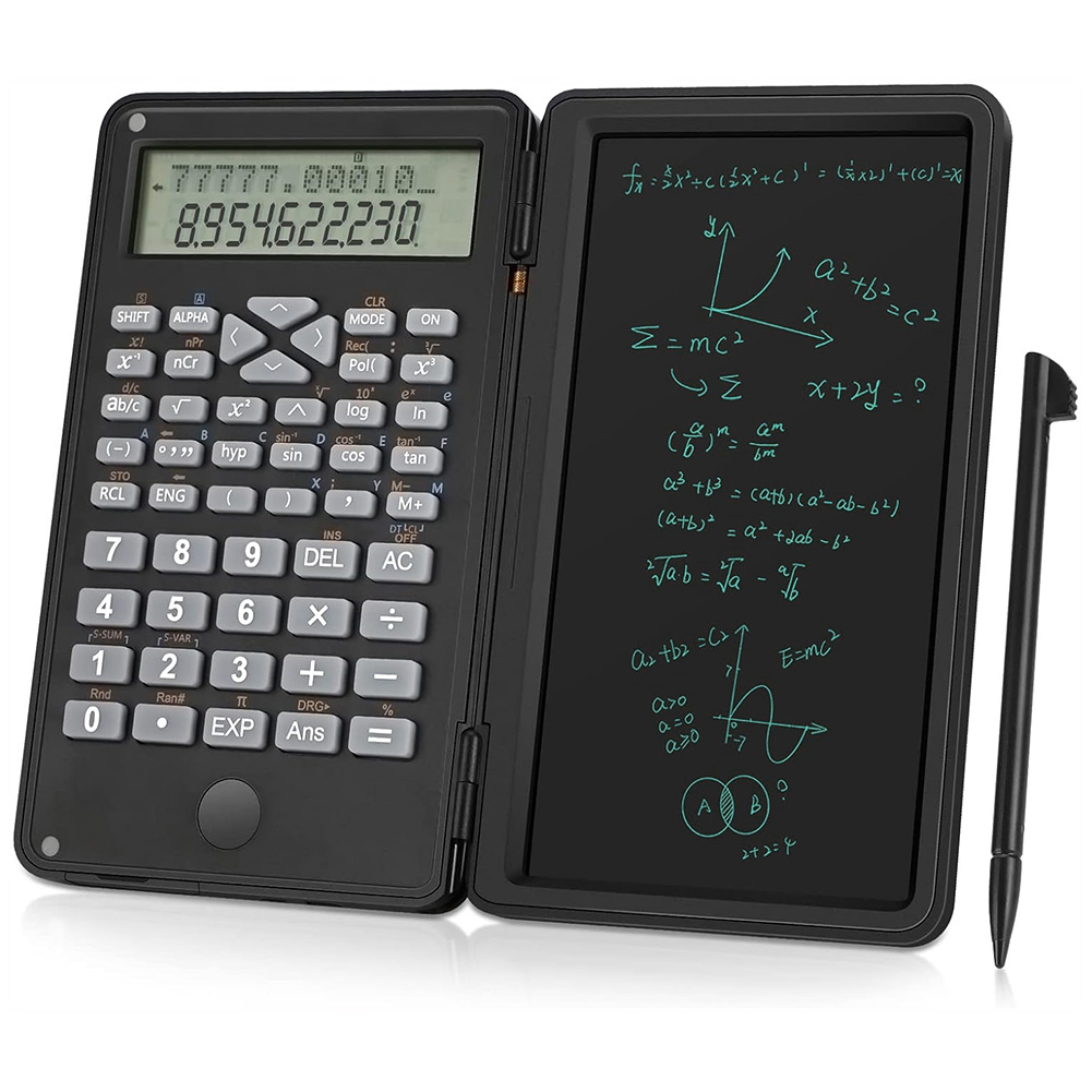 電子メモ付き電卓 メモ電卓 スタンダード関数電卓 電子メモパッド 関数電卓 電池式 10桁 ワンタッチで消去 誤削除防止 消去ロック機能 入力しやすい 軽量 |  | 01