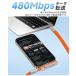 Type-C充電ケーブル USB Type-C ケーブル L字 240W PD急速充電 データ転送 480Mbps スタンド付き 折りたたみ シリコン スマホスタンド 亜鉛合金 iPhone 15 16 17 関連画像3