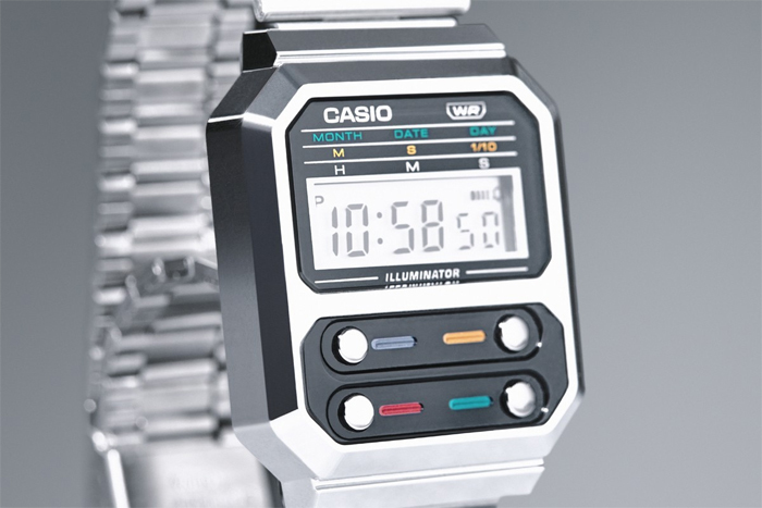 CASIO カシオ Vintage ヴィンテージシリーズ エイリアンモデル A100 限定モデル ユニセックス デジタル 腕時計 シルバー ブラック  A100WE-1A