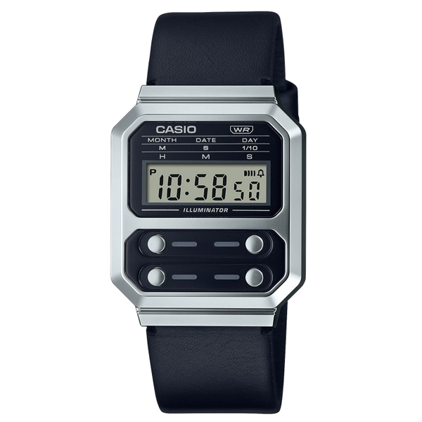 CASIO カシオ Vintage ヴィンテージシリーズ エイリアンモデル A100 限定モデル ユニセックス デジタル 腕時計 ブラック シルバー  A100WEL-1A