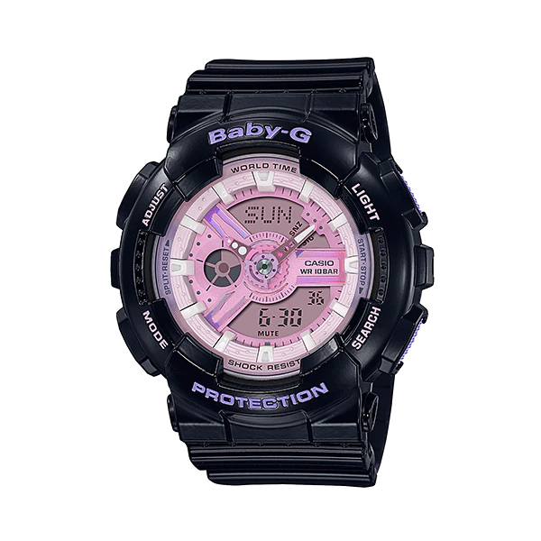 BABY-G ベビーG ベビージー BA-110 シリーズ 日本未発売モデル カシオ CASIO アナデジ 腕時計 ブラック パステルピンク BA -110PL-1A 逆輸入海外モデル : ba-110pl-1a : INST - 通販 - Yahoo!ショッピング