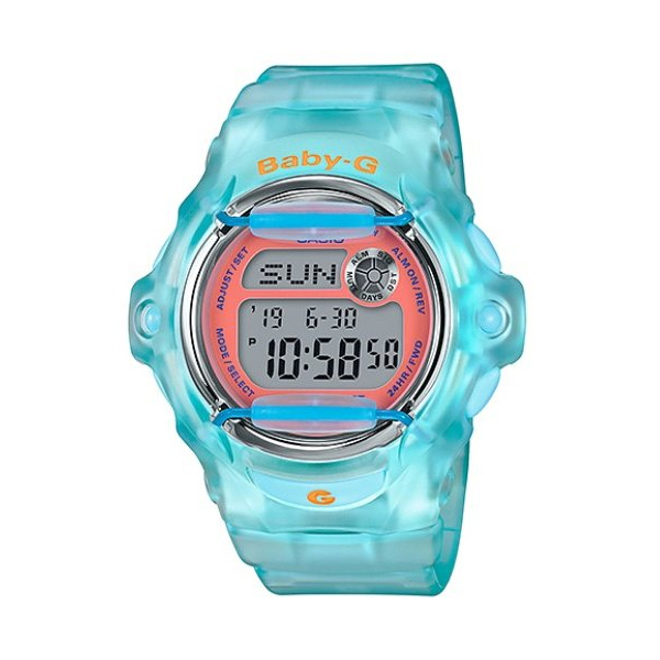 BABY-G ベビーG ベビージー カシオ CASIO デジタル 腕時計 スカイブルー スケルトン オレンジ BG-169R-2C 逆輸入海外モデル