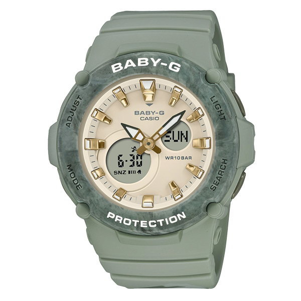 Baby-G 腕時計 BGA-275M-3AJF くすみカラー グリーン-