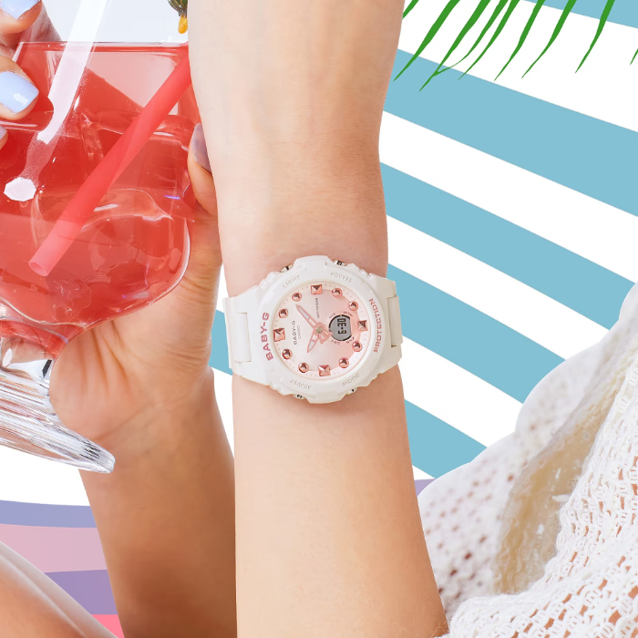 CASIO Baby-G 腕時計 オレンジ/水色 楽天市場】CASIOカシオBaby-GベビーG ベイビージー Reefリーフ