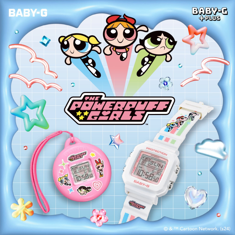 BABY-G+PLUS パワーパフ ガールズ コラボレーションモデル BGD