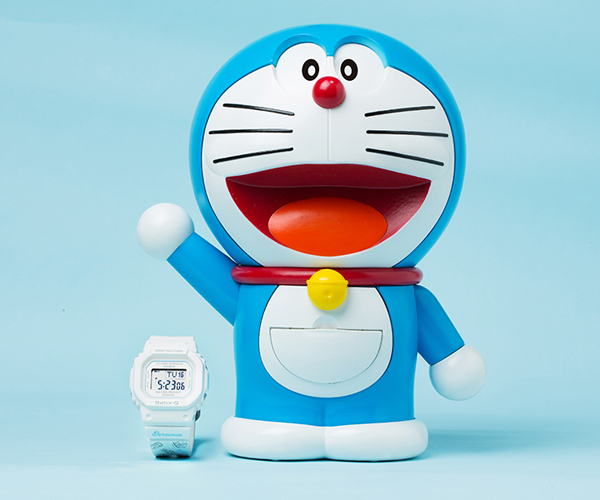 BABY-G ベビーG 25周年限定 Doraemon ドラえもん 限定モデル CASIO 逆輸入海外モデル デジタル 腕時計 ホワイト ブルー  限定フィギュア付き BGD-560-7PRDL