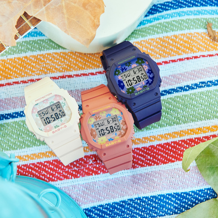 CASIO（カシオ）  腕時計　BABY-G  BGD-565RP-7 ホワイト Casio Baby-G Retro Flower Field Ladies Watch BGD-565RP-7 | eBay
