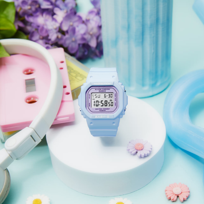 CASIO Baby-G BGD-565SC-2JF ライラックブルー BABY-G ベビーG スクエア フラワーカラー ライラック カシオ