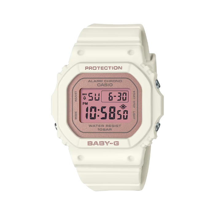 BABY-G ベビーG ベビージー スクエア フラワーカラー 桜 カシオ CASIO デジタル 腕時計 ホワイト ピンク ペールカラー  BGD-565SC-4JF 国内正規モデル