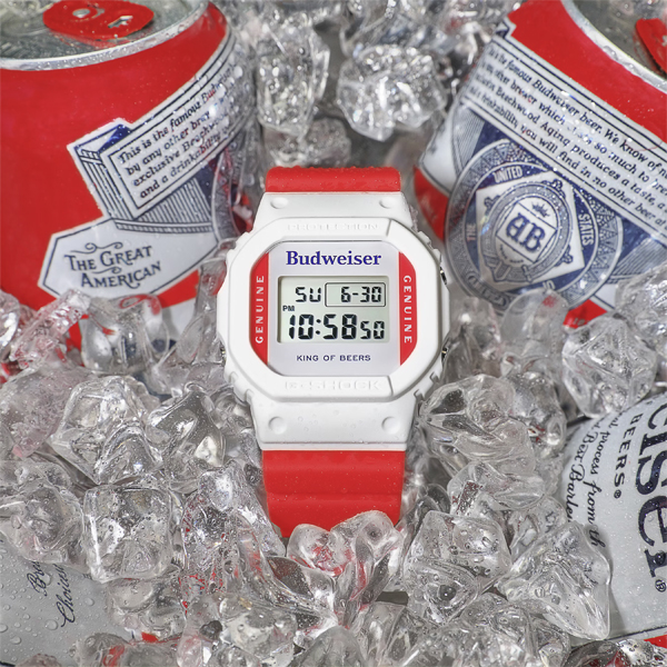 G-SHOCK Gショック x Budweiser バドワイザー 限定コラボモデル CASIO デジタル 腕時計 ホワイト ブラック  DW-5600BUD20-7 DW5600BUD20 逆輸入海外モデル : dw-5600bud20-7 : INST - 通販 -  Yahoo!ショッピング