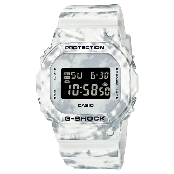 G-SHOCK Gショック ジーショック ORIGIN オリジン グランジ スノー カモフラ カシオ CASIO デジタル 腕時計 ホワイト ブラック  DW-5600GC-7 逆輸入海外モデル