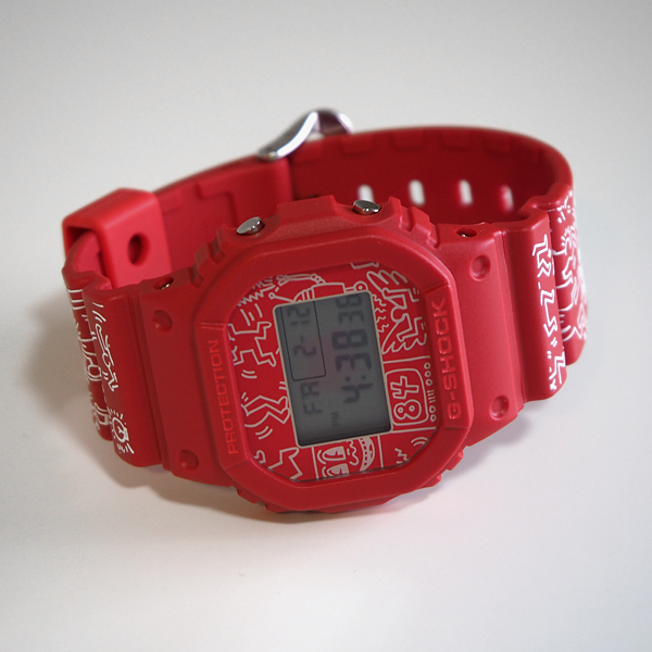 G-SHOCK Gショック ジーショック KEITH HARING キース・ヘリング 限定モデル カシオ デジタル 腕時計 レッド 赤  DW-5600KEITH-4